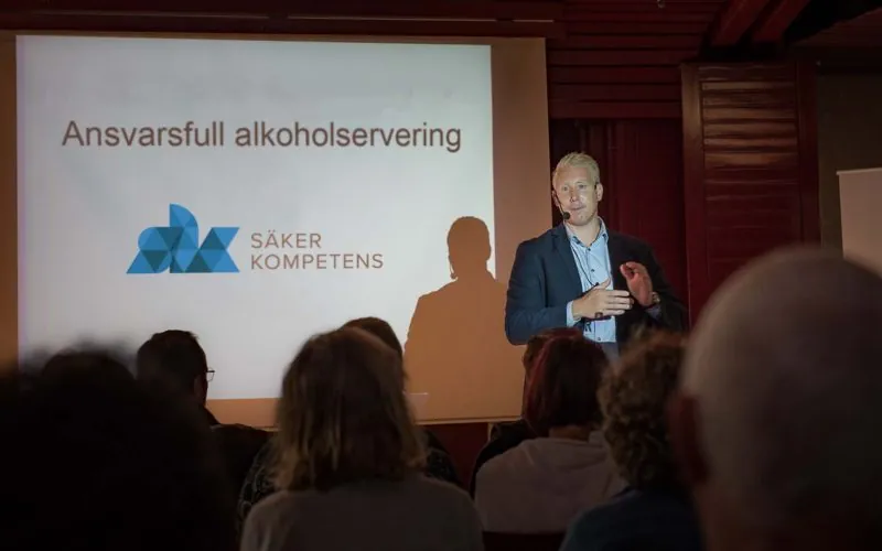 Andreas Ring föreläser för Brasseriegruppen medarbetare